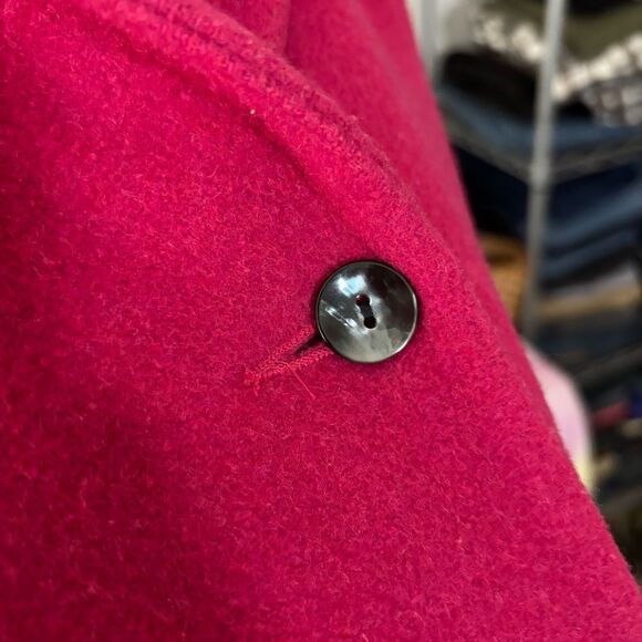 Vintage GAP fuscia Blazer Structured wool coat jacket sz small Elle Woods preppy - Picture 5 of 11